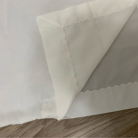 Vintage 50s George Hatab White Maxi Slip Skirt S - FITS LIKE M 8/10 - Picture 8 of 8